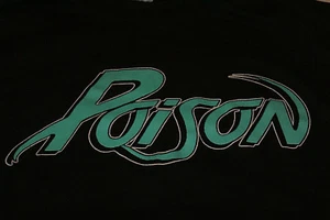 Camisa Poison Vintage LG 1986 Talk Dirty To Me Look What The Cat Dragged In - Imagen 1 de 5