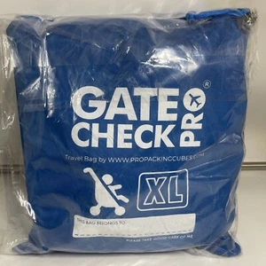 New Gate Check Pro XL Double Stroller Bag For Airplane Travel Lightweight Blue - Picture 1 of 2