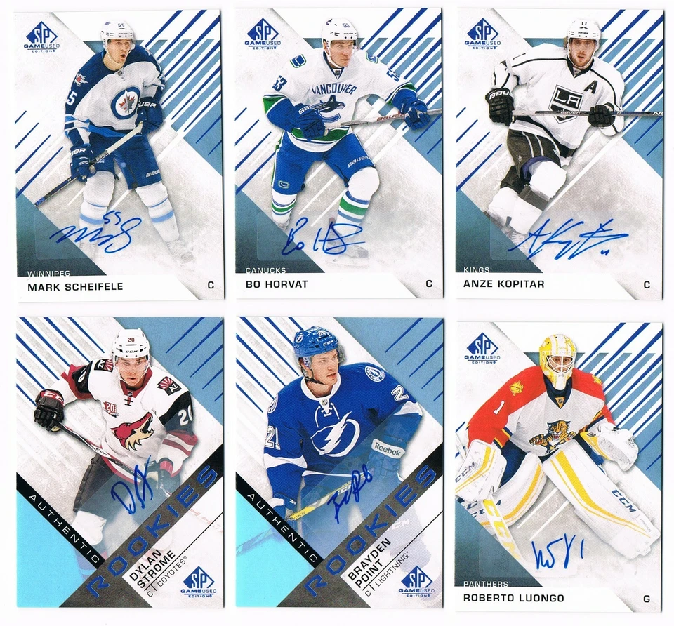 2016-17 SP Game-Used Veterans & Rookies Blue Autograph Pick From List !! - Image 1 of 1