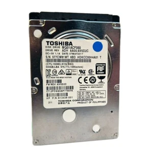 TOSHIBA 2.5” inch 500GB 6Gb/s 7.2K 7mm HDD Hard Drive MQ01ACF050 - Afbeelding 1 van 1