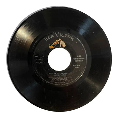 Julius La Rosa ‎– Pajama Party Highlight Album 7" Vinyl 1957 RCA Victor Foto 1 de 2