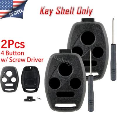 2 4 botones mando a distancia llavero carcasa para Honda Pilot Civic 2009 2010 2011 2012 2013 Foto 1 de 4