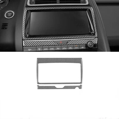 For Jaguar E-PACE 2018-2020 Carbon Fiber Central Central Control Navigation Trim Foto 1 de 4