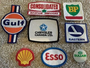Vintage Rare gas station service station hot rod car patches BP Gulf Lot - Picture 1 of 2