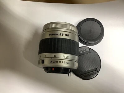 Pentax 28-90mm f/3.5-5.6 AF zoom FA lens for K-1 k-70 kp k-3 k-50 k-5 silver - Image 1 of 3