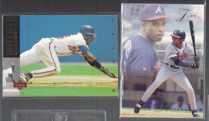 DEION SANDERS 1994 Upper Deck #85 + 1993 Flair #10. BRAVES - Picture 1 of 1