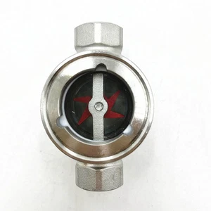 2" BSP Stainless Steel 316 Sight Water Flow Indicator Concentric PTFE Impeller - Picture 1 of 6