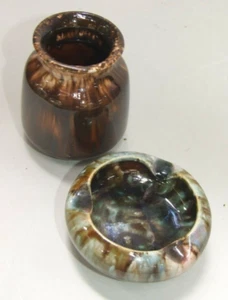   AUSTRALIAN  POTTERY "REGAL MASHMAN" SMALL VASE  & ASTRAY 1930's ART DECO - Imagen 1 de 12