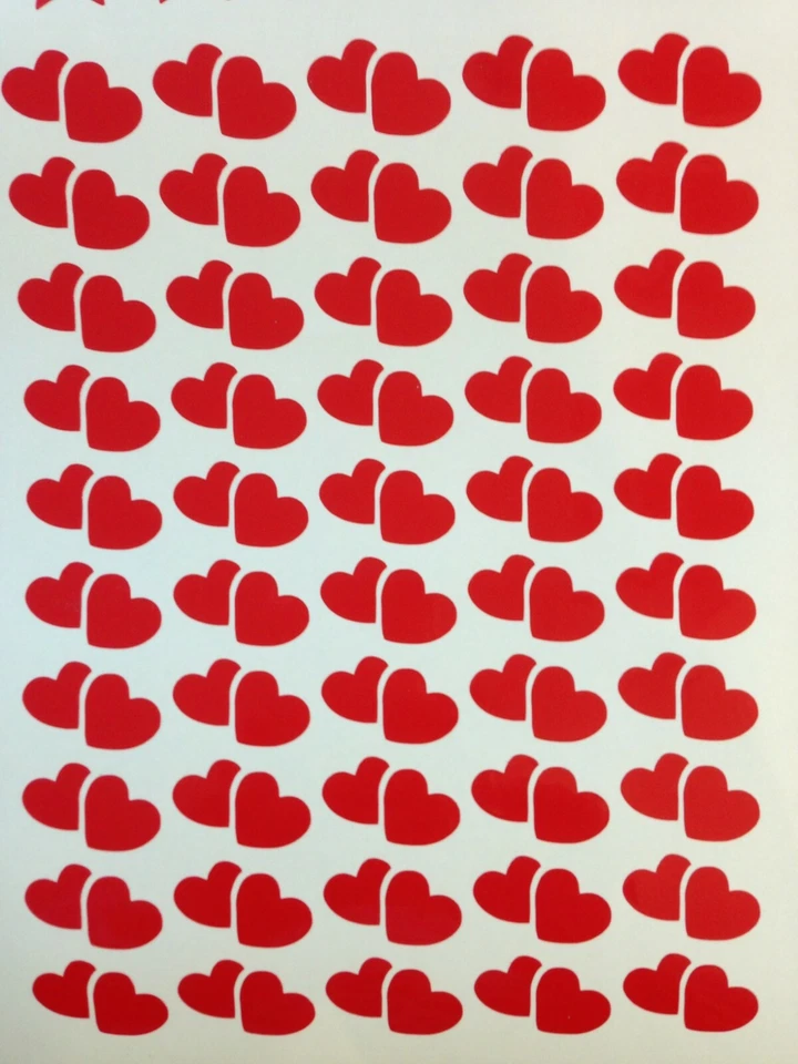 hearts ,  Love, Vinyl Decals stickers Cards, Glasses, craft - Image 1 of 1