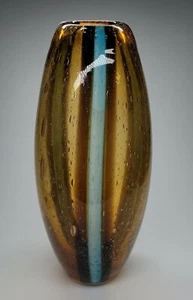 10" Hand Blown Art Glass Bubble Glass - Picture 1 of 5