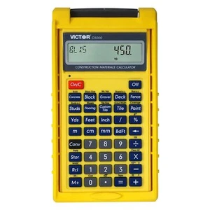 Victor C5000 Construction Materials Estimator Calculator Yellow Shock Resistant - Picture 1 of 7