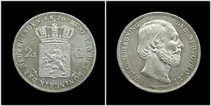 Netherlands - 2½ Gulden 1870 Prachtig / UNC - Afbeelding 1 van 1