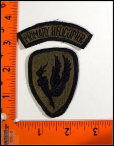 Military Patches US Army Aviation School Helicopter Tab New Old Stock #T3597 - Bild 1 von 3