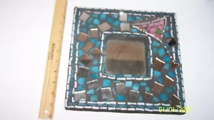 Mosaik Glas Wandspiegel Größe: 10x10" Rahmen - Bild 1 von 2