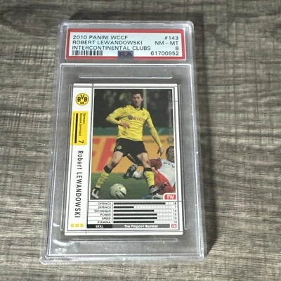 2010 Panini WCCF #143 Robert Lewandowski Rookie Card RC PSA 8 NM-MT Poland - Image 1 of 2