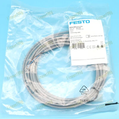 Festo NEBU-M8G3-K-5-LE3 541334 New Connecting Cable FREE SHIP - Image 1 of 4