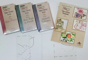 Donna Dewberry~Folk Art~One Stroke~VHS Video Library Painting Series~10 pcs set - Picture 1 of 8