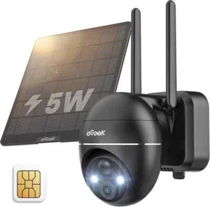 Videocamera Sorveglianza Esterna con Pannello Solare 4G LTE 2K 3MP 360° PTZ - Imagen 1 de 9