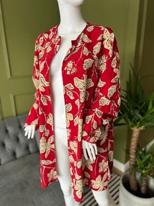 Blusa Jaeger Kimono Top Playa Cubierta Reino Unido 16 - Imagen 1 de 10