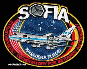 Authentic NASA SOFIA STRATOSPHERIC INFRARED ASTRONOMY DLR 4" USAF SPACE PATCH - Picture 1 of 3