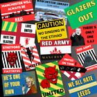 UNITED style football stickers x 50 -  Inspired by Man Utd, Manchester