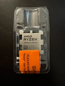 AMD Ryzen 7 7800X3D Processor (5GHz, 8 Cores, 16 Threads, Socket AM5) NEW SEALED - Afbeelding 1 van 1