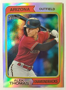 2023 Topps Heritage Alek Thomas #6 Chrome Refractor #'d /574 - Imagen 1 de 2