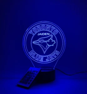 Toronto Blue Jays, MLB Baseball Light LED Sports Fan Lamp, Personalized Free - Picture 1 of 10
