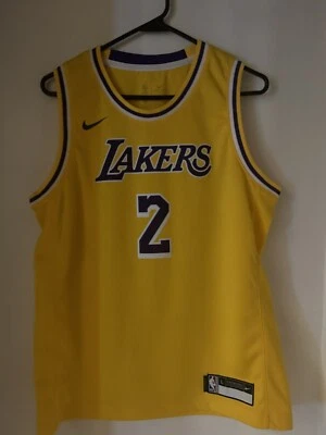 Los Angeles Lakers Nike Boys Lanzo Ball Jersey Yellow Size Large 14/16 - Image 1 of 2