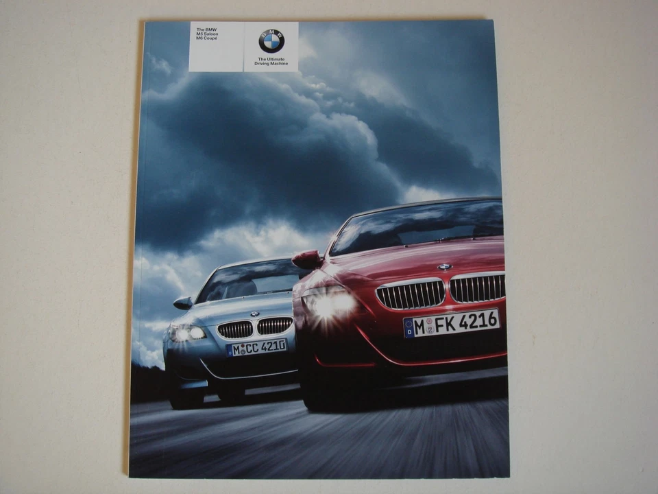 BMW . M5 : M6 . BMW M5 Saloon & M6 Coupe . 2006 Sales Brochure - Image 1 of 1