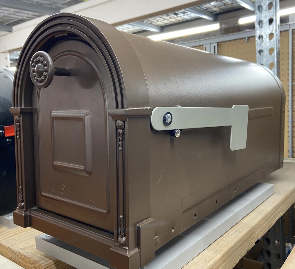 Guarnición Gran Capacidad Acero Galvanizado Bronce Veneciano, Post-Montaje Buzón Foto 1 de 4