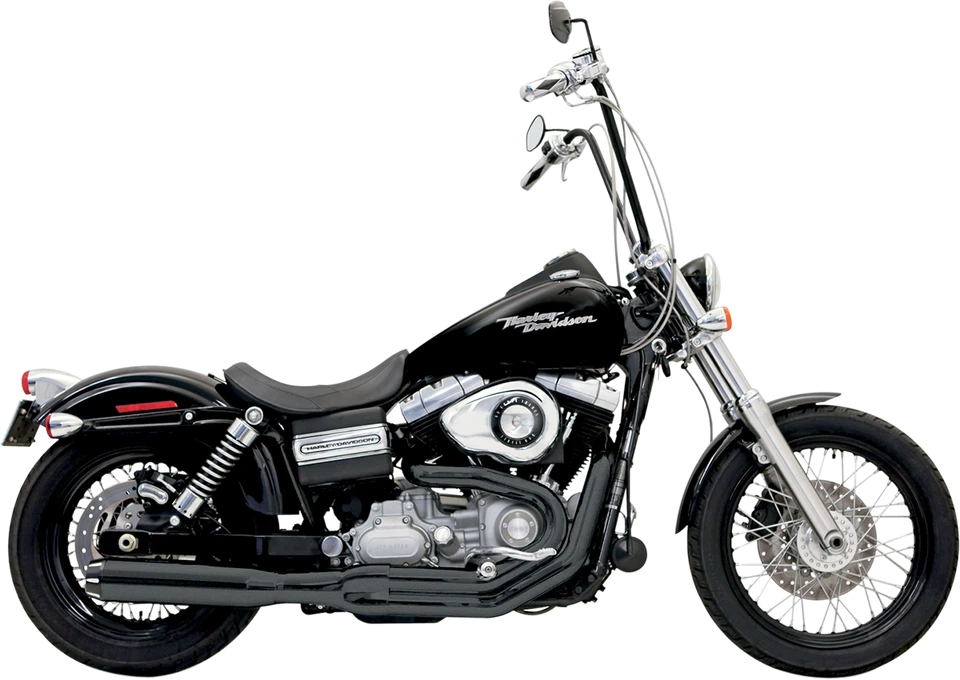 Escape eléctrico Bassani negro 2-1 Road Rage 2 B1 para 91-17 Harley Dyna FXDB FXD Foto 1 de 1