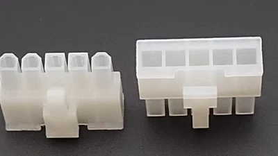 100 PIEZAS MOLEX 39014050 Mini-Fit Jr. RCPT HSG, fila única, 5 POS, UL 94V-2, natural Foto 1 de 4