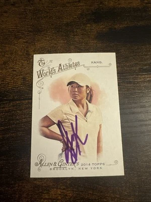 2014 Topps Allen And Ginter Danielle Kang Signed Autograph Lpga - Image 1 of 4