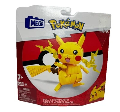 Pikachu Mega Construx Building Blocks Set Pokemon 211 pieces Mattel NEW - Image 1 of 2