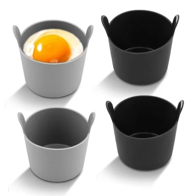 4pcs Ramekins for Air Fryer,Air Fryer Egg Moulds with Dual-Handle Reusable9502 - Image 1 of 4