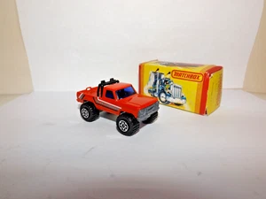 MATCHBOX S/F NR.  57-D 4X4 MINI PICK UP ORANGE-ROT, U/P BASE MIB - Bild 1 von 6