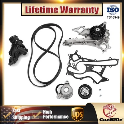 Bomba de agua y transmisión por correa para motor Mercedes Benz ML350 R350 SLK350 C300 C350 E350 Foto 1 de 4