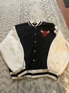 Giacca basket vintage 1992 CHICAGO BULLS squadra classificata bottoni taglia L/XL - Foto 1 di 8