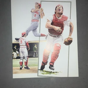 MLB ARTWORK JOHNNY BENCH CINCINNATI REDS - Picture 1 of 2