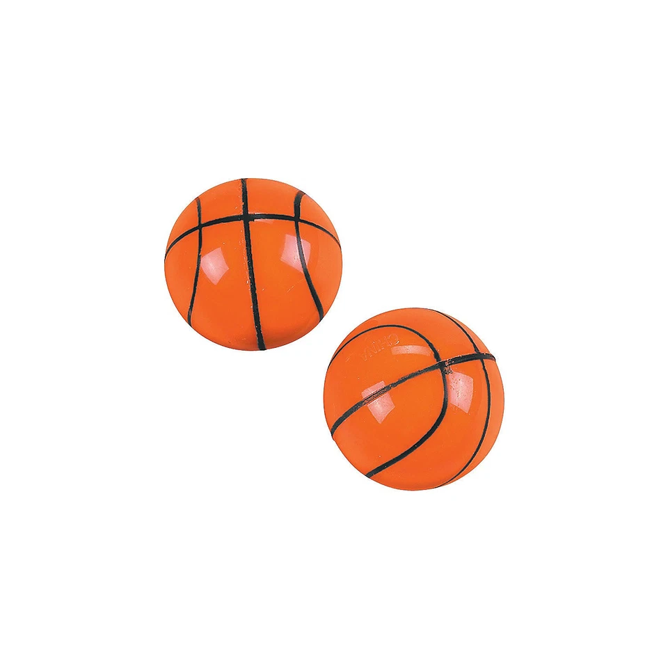 Basketball Bouncy Balls, Toys, 12 Pieces - Image 1 of 1