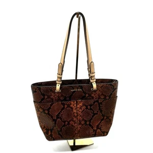 Michael Kors Bedford Python Print Tote Bag - Picture 1 of 13