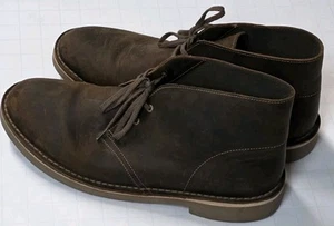 Clarks Bushacre Chukka Desert Boots Herren Größe 11,5 W Braun Leder Schuhe 15522 - Bild 1 von 8