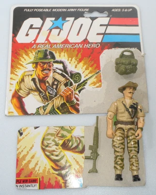 Figura y tarjeta Recondo v1 1984 de colección G.I. Lote GI Joe 3.75 ARAH *100% Completo Foto 1 de 4