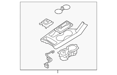 Consola superior deportiva genuina Kia 2017-2019 84650-D9910WK Foto 1 de 2