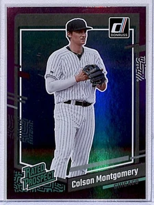 2023 Donruss Rated Prospect Pink Holo Colson Montgomery RC Chicago White Sox #56 - Picture 1 of 2