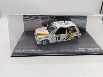 Renault 5 Gt Turbo Rally Monte Carlo 1989 #19 Oreille 1/43 Ixo Models Altaya - Immagine 1 di 3