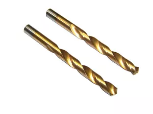2pz Punta per trapano a percussione Prol rivestita in titanio 1/2" gambo HSS 1/2" per metallo - Foto 1 di 2