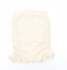 PRETTYLITTLETHING Womens Beige Polyester Bandage Skirt Size 6