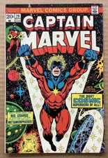 CAPTAIN MARVEL #29 (1973) Marvel; Jim Starlin; Eon, Thanos, Cosmic Awareness; F-
